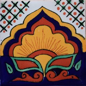 2x2 36 pcs Sunrise Talavera Mexican Tile