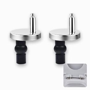 Toilet Seat Replacement Parts Toilet Seat Bolts & Screws Replacement Kit Toilet Seat Bolts Quick Release Top Hinge Fixings Easy-to-Install Hardware for American Standard Toilets Includes 2Pcs