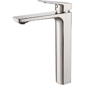 VOTON Chrome Bathroom Faucet Single Handle Bathroom Sink Faucet Lavatory Vanity Faucet with Pop Up Drain & Deck Plate 1 or 3 Hole Bathroom Faucet