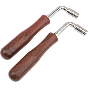 2Pcs Yootones L-shape Piano Tuner Spanner Professional Wrench Square Shape Tip Tuning Hammer Tuner Spanner Tool Compatible with Piano Repair Tool