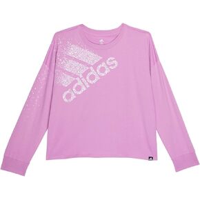 adidas Girl's Long Sleeve Waist Tee (Big Kids)