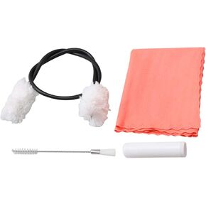 Flute Clarinet Sweeping & Care Kit Cork Grease Key Brush Polishing Coil Swab