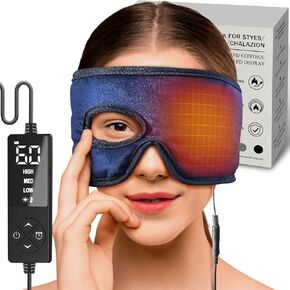 sticro Electric Stye Eye Compress Heating Pad for Stye Eye Treatment with Eye Hole, Moist Heat for Stye Chalazion Blepharitis Relief for Left/Right Eye irritation