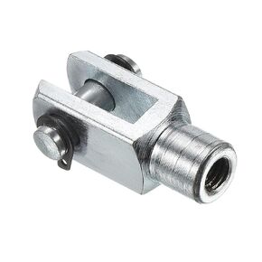 PATIKIL M6x1 Air Cylinder Rod Clevis End, 1 Pack Female Thread Y Connector 33mm Length for Air Cylinder Mounting Work, Silver