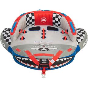 Airhead Chariot Warbird, 1-3 Rider Towable Tube for Boating, Multiple Size Options Available