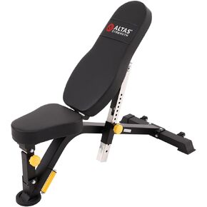 Altas Strength Adjustable Utility Bench Your Home Gym Smith Machine Accessory Flat Incline Military Press Decline Abdominal Light Commercial Equipment 4006