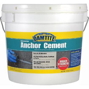 DAMTITE Waterproofing Anchor Cement, Non-Shrinking & Long-Lasting, Use On Concrete, Brick, & Stone, Sets in 30 Minutes (Gray, 10lb) in Saudi Arabia