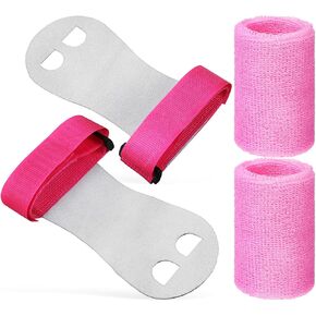 PartyKindom 4 Pieces Gymnastics Grips Wristbands Sets Hand Grips Palm Protection and Wrist Support Sports Accessories for Girls Youth
