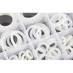 225 PCS VMQ Grade Silicone O Ring Assortment Rubber Silicone Seal Kit 15 different sizes o-ring, Metric sizes from 6 mm O.D. to 20 mm O.D.
