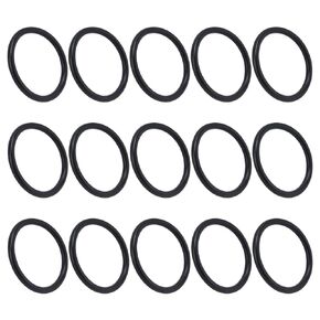 FTVOGUE 15pcs Round Rubber Motor Nitrile Rubber O Rings 5mm Diameter Universal Rubber for Mechanical Equipment Parts[5405-0005-0214],Round