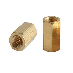 YXQ M3 Female to Female Screw Brass Standoff Spacers Hex, 8mm Length, 50Pcs