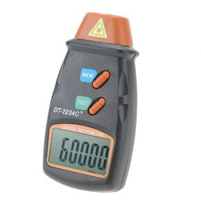 Digital Tachometer, Akozon -2234C+ Non-Contact Handheld Digital LCD Photo Tachometer High Accuracy Mini RPM Tester Meter