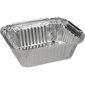 Abena Lid for Aluminum Catering Pan, Aluminum-Coated Paperboard, 5.5"L x 4.65"W, (Pan Sold Separately Item # 5747) - 100 Count