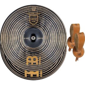Meinl Cymbals 16" Arena Dark Marching Cymbals with Straps, Professional Bronze — Made in Germany— 2 Year Warranty, (MA-AR-16DA)