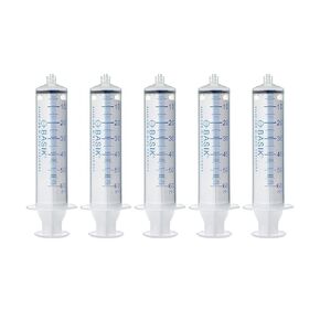 BASIK 60cc Luer Lock O Ring Syringe. Perfect for Hand Feeding Enteral Feeding Crafts and Measuring. This is Not an ENFit Syringe.