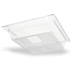 Carlisle FoodService Products Storplus 1/2-Size Food Pan for Catering, Buffets, and Restaurants, Polycarbonate 6 Inches Deep, Black, (Pack of 6)