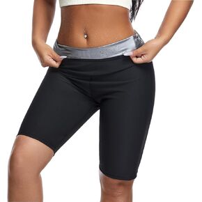Sauna suit Shorts Pants Thigh Workout Gym Exercise Waist Trainer for Women Leggings Body Shaper Thighs Tummy Control
