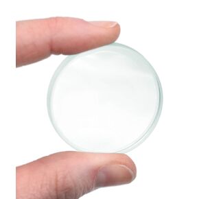 EISCO Double Concave Lens, 100mm Focal Length, 1.5" (38mm) Diameter - Spherical, Optically Worked Glass Lens - Ground Edges, Polished - Great for Physics Classrooms