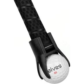 ELVES Golf Ball Retriever -4-Prong Pick Up Grabber Back Saver Claw Put On Putter Grip,Golf Accessories