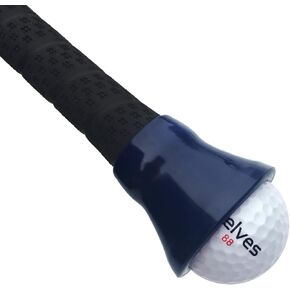 ELVES Golf Ball Pick-up Suction Cup Sticks on Putter，Putter Ball Pick up,Golf Ball Retriever for Putter Grips,Golf Ball Grabber Suction Cup Pick Up Back Saver Put On Putter Grip-Rubber