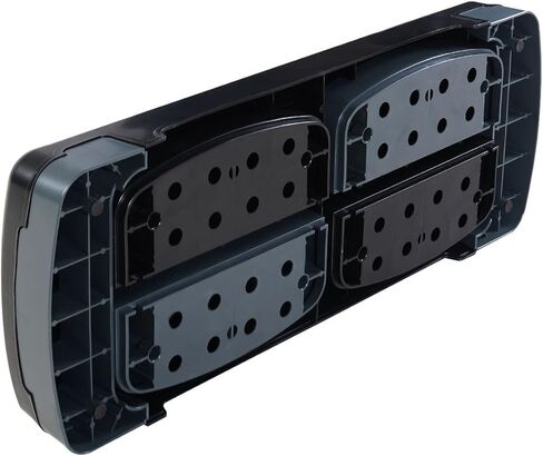 COSTWAY Fitness 31'' قابل للتعديل الهوائية السائر، منصة اللياقة البدنية مع سطح غير قابل للانزلاق، ممارسة السائر مع 4 "-6" -8 "الناهضون، معدات تجريب المواد PP للصالة الرياضية، المنزل والمكتب in Kuwait