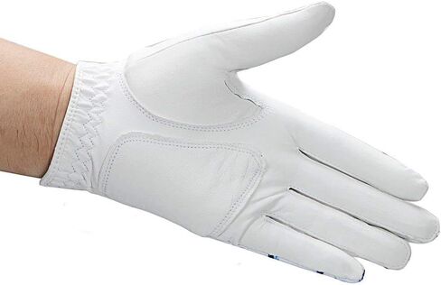 Golf Glove for Men's Left Hand White Soft Leather Breathable Professional Golf Hand Wear in Saudi Arabia