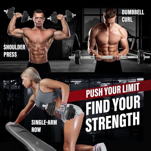 Yes4All Adjustable Dumbbell Set with Weight Plates, Star Lock Collars/Connector, 40lbs to 200lbs Adjustable Weight Plates Set in Saudi Arabia