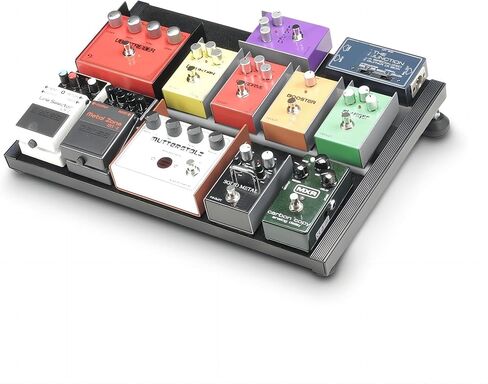 Guitar Effects Pedal Board, Large Power Supply Pedalboard Set, Adhesive Backed Hook-and-Loop and Power Supply Mounting Device,with Carry Bag,SH-PDB03050M(35×505×175mm) in Saudi Arabia