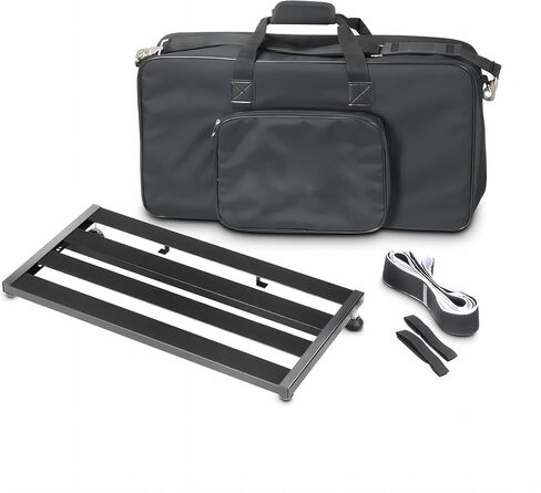 Guitar Effects Pedal Board, Large Power Supply Pedalboard Set, Adhesive Backed Hook-and-Loop and Power Supply Mounting Device,with Carry Bag,SH-PDB03050M(35×505×175mm) in Saudi Arabia