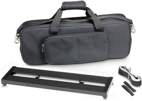 Guitar Effects Pedal Board, Large Power Supply Pedalboard Set, Adhesive Backed Hook-and-Loop and Power Supply Mounting Device,with Carry Bag,SH-PDB03050M(35×505×175mm) in Saudi Arabia