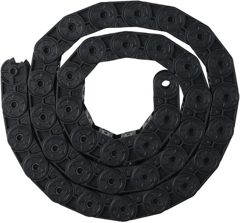15*30 مللي متر نايلون سلسلة سحب على شكل حرف U محمولة أسود 1 متر سلك الناقل كابل سلسلة سحب in Kuwait