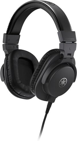 YAMAHA HPH-MT5 Studio Headphones - Foldable Monitor Headphones with 3m Cable and 6.3mm Standard Stereo Adapter Plug, Black in Saudi Arabia