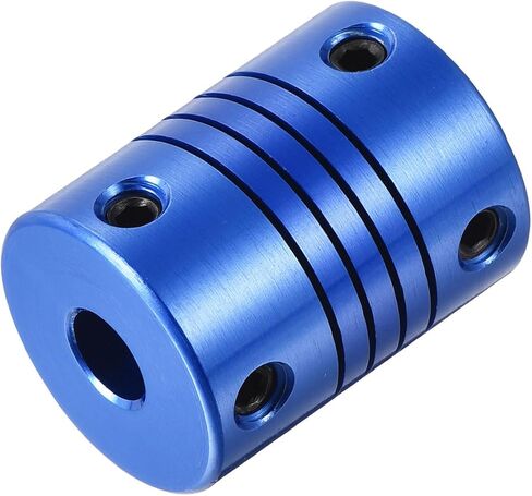 uxcell 1Pcs 3mm to 6mm Aluminum Alloy Shaft Coupling L25xD19 Flexible Coupler with Screws for Encoders and Motors,Blue in Saudi Arabia