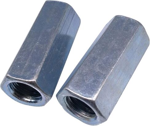 4 قطعة M12 x 1.75x38 مللي متر قضيب طويل اقتران عرافة الجوز موصل الزنك مطلي in Kuwait