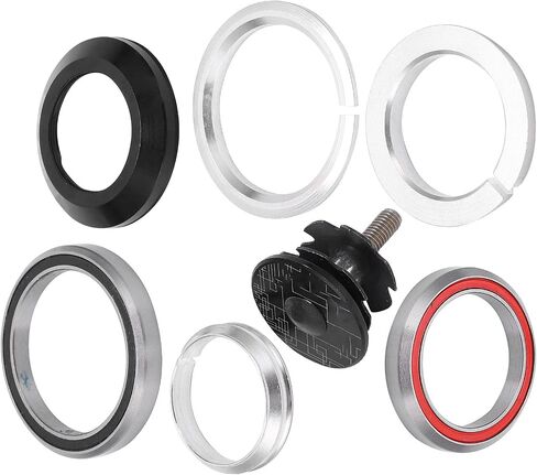 Keenso Bike Headset Bearings, 41.8?52mm M4/5 Mountain Road Bike Bearing Headset Straight Tapered Tube Parts in Saudi Arabia