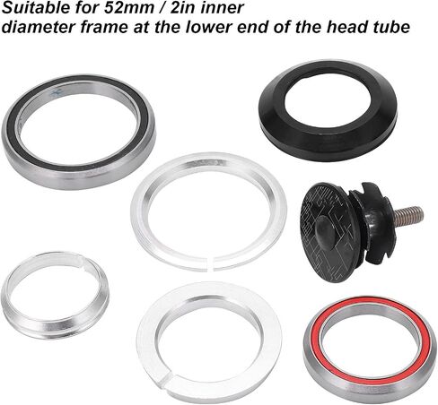 Keenso Bike Headset Bearings, 41.8?52mm M4/5 Mountain Road Bike Bearing Headset Straight Tapered Tube Parts in Saudi Arabia