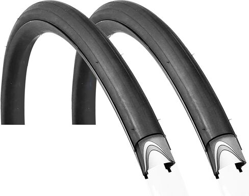 Road Bike Tire 1/2 Pack 700 * 25C/28C Bike Replacement Tire Folding Replacement Tire for Bicycle, Wear-Resistant，1/2Pack，Folding Bead，700 * 25C/28C，Black in Saudi Arabia