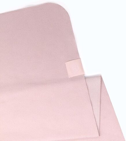 Hot Yoga Towel, Super Absorbent Yoga Mat Towel Soft Suede Microfiber Non-Slip Towel for Bikram Pilates and Yoga Mats 72" x 26.5", Pink in Saudi Arabia