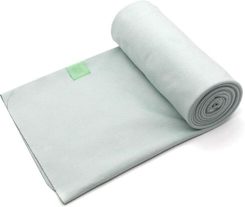 Hot Yoga Towel, Super Absorbent Yoga Mat Towel Soft Suede Microfiber Non-Slip Towel for Bikram Pilates and Yoga Mats 72" x 26.5", Pink in Saudi Arabia
