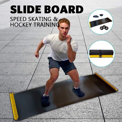 لوح منزلق مدى الحياة من أمريكان - لوح تمرين لتدريب اللياقة البدنية والعلاج مع أحذية أحذية وحقيبة حمل متضمنة in Kuwait