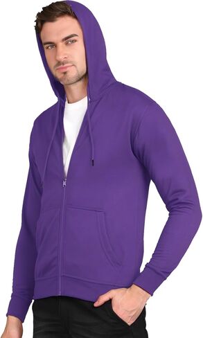 Men's Zip Up Hoodie Athletic Hoodies Long Sleeve Fleece Hooded Sweatshirts Lightweigt With Pockets (S-3XL) in Saudi Arabia