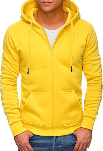 Men's Zip Up Hoodie Athletic Hoodies Long Sleeve Fleece Hooded Sweatshirts Lightweigt With Pockets (S-3XL) in Saudi Arabia