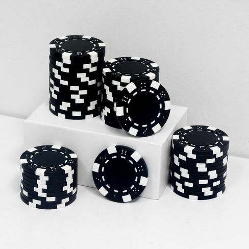 11.5 Gram Poker Chips ABS Monte Carlo Poker Chips Casino Grade Poker Chip for Texas Hold'em, Blackjack,Card Night Poker Games-Pack of 50 in Saudi Arabia