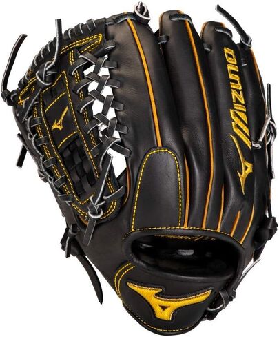 قفاز بيسبول Mizuno GMP2BK-100DT4 Mizuno Pro Pitcher مقاس 12 بوصة - جيب عميق، غطاء لليد اليسرى، أسود in Saudi Arabia