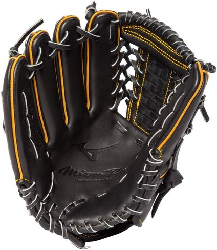 قفاز بيسبول Mizuno GMP2BK-100DT4 Mizuno Pro Pitcher مقاس 12 بوصة - جيب عميق، غطاء لليد اليسرى، أسود in Saudi Arabia