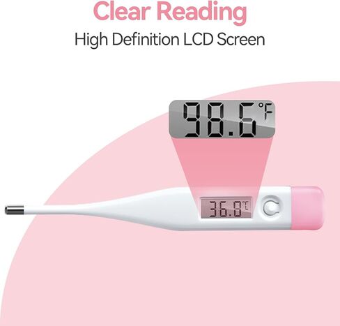 ميزان حرارة رقمي عن طريق الفم للبالغين والأطفال مع شاشة LCD، ميزان حرارة عن طريق الفم للطفل مع إنذار للحمى واستخدام المستقيم وتحت الإبط، ميزان حرارة سريع القراءة in Kuwait
