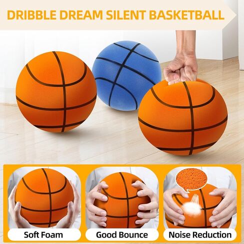 Silent Basketball Mini Basketball Indoor Basketball for Kids Small Basketball Dribbling Indoor in Saudi Arabia