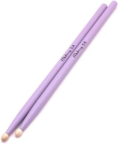 WANDIC Drum Sticks, 1 Pair Purple Percussion Instrument Sticks Classic Lightweight Maple Wood Drumsticks for Adults in Saudi Arabia