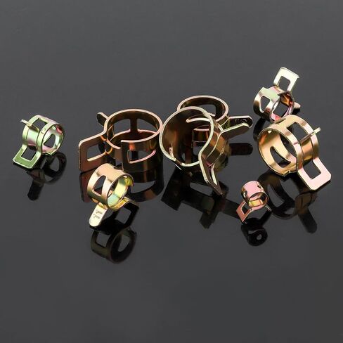 100 قطعة مشبك خط الوقود، PNXKTXO 10 مقاس 6-17 مم مجموعة مشابك خرطوم الربيع مع شريط مسطح دوار in Kuwait