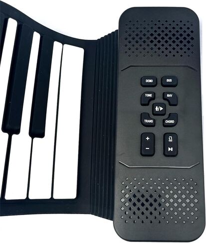 88 Key Roll up Piano Keyboard, pure piano sound source by France Dream, Portable Flexible, built-in both rechargeable battery and speaker/USB/HiFi stereo earphone as a gift (88 key Black) in Kuwait
